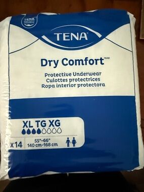Dry Comfort Protective Underwear - White & Blue